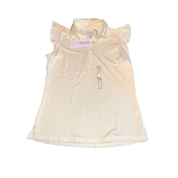 Walter Hagen Golf Women's Clubhouse Flutter Sleeve Size XS Lemon Sorbet Mspr $55 - Picture 2 of 4